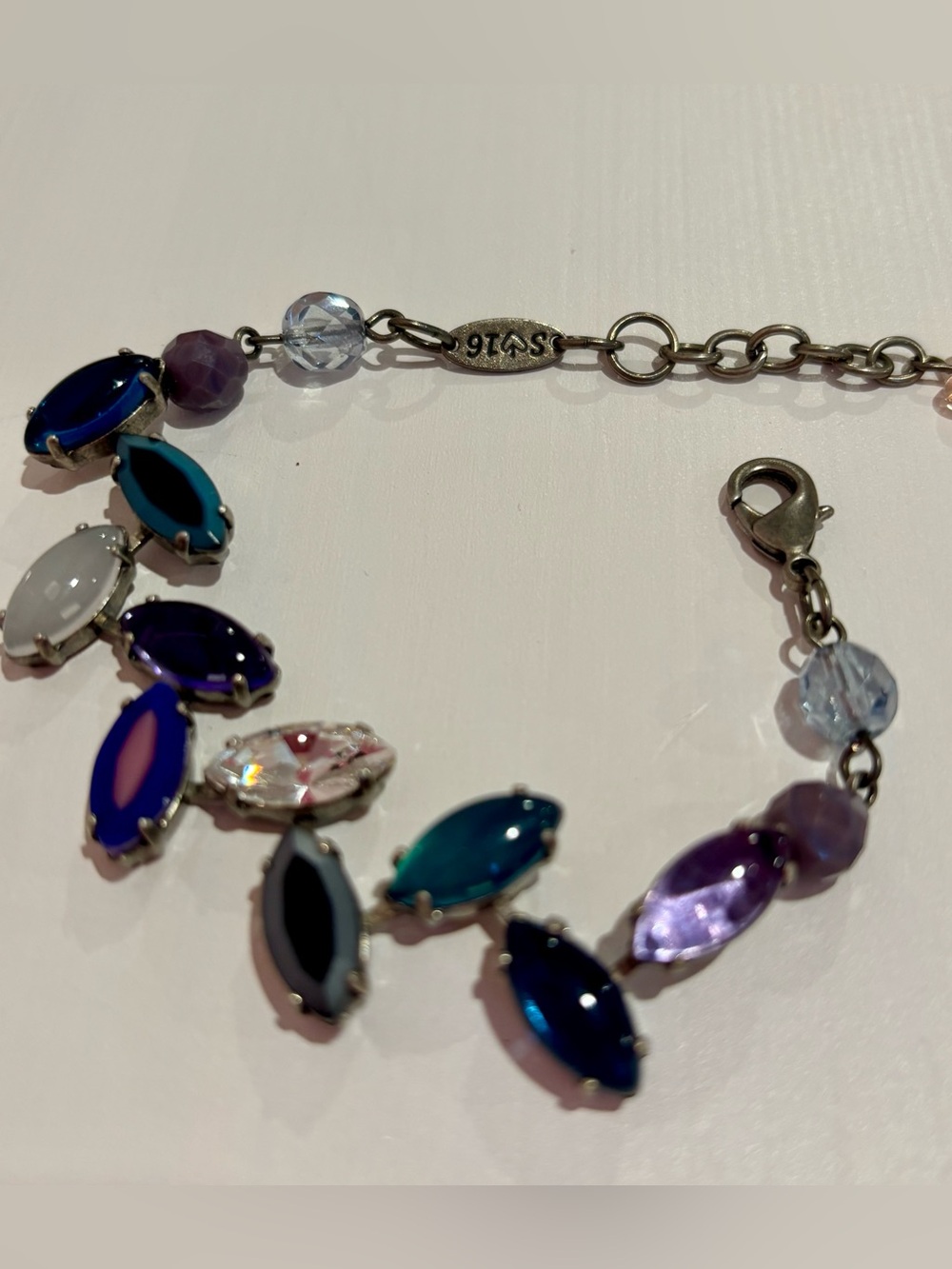 Sabika Re-Imagined Marquis Multicolor Crystal Bracelet